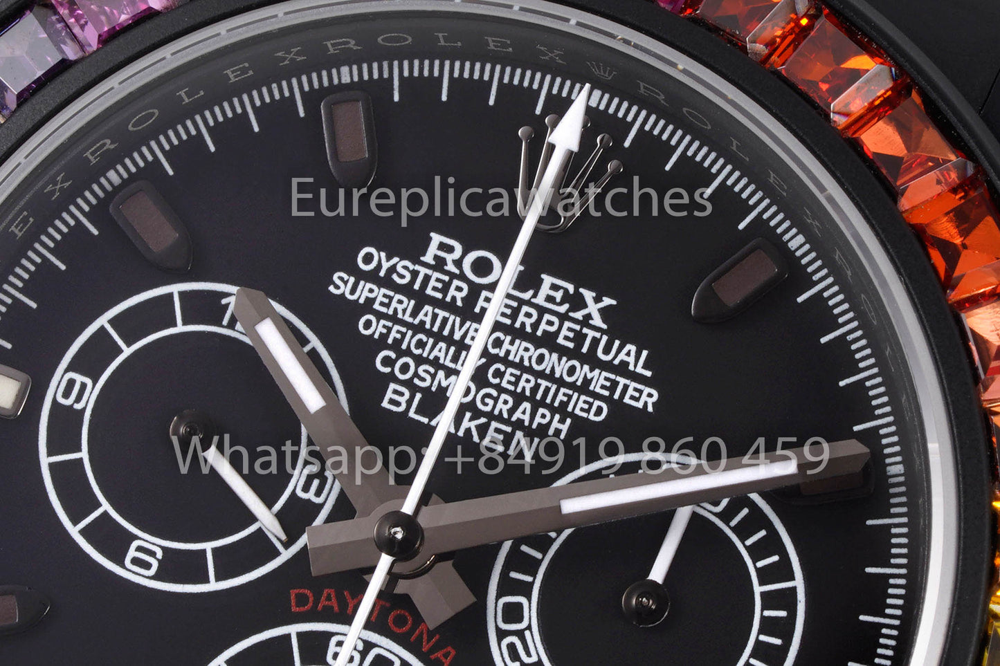Rolex Daytona Blacken Raibow Blacken Versão 1:1 Melhor Clone acciaio inossidabile cinturino