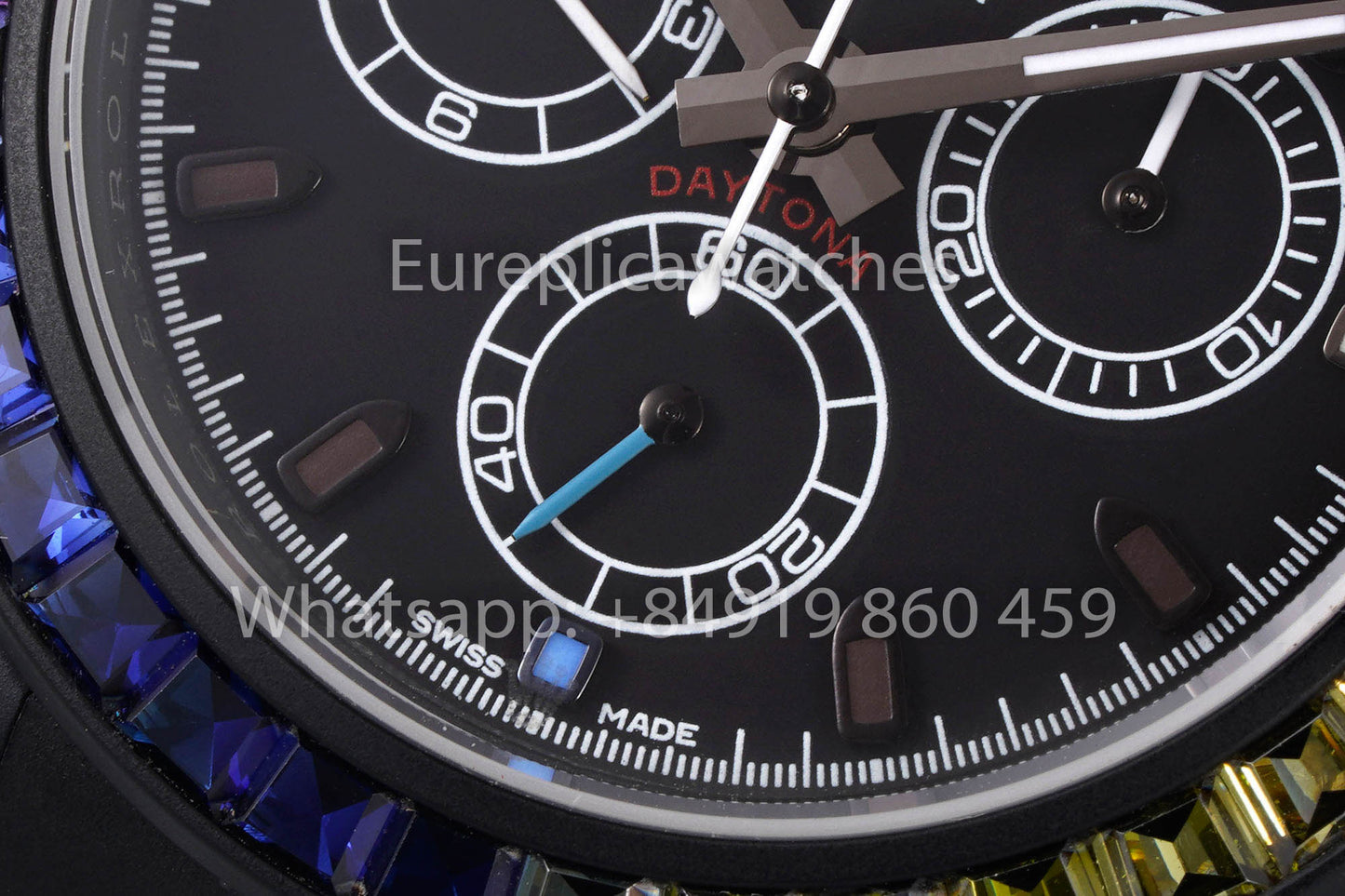 Rolex Daytona Blacken Raibow Blacken Versão 1:1 Melhor Clone acciaio inossidabile cinturino