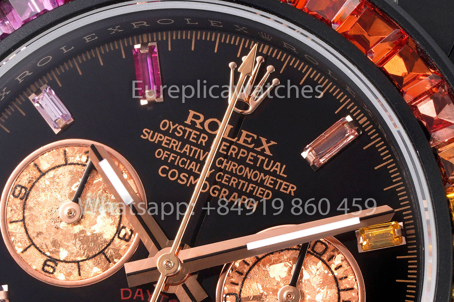 Rolex Daytona Blacken Raibow Nero 1:1 Melhor Clone acciaio inossidabile cinturino