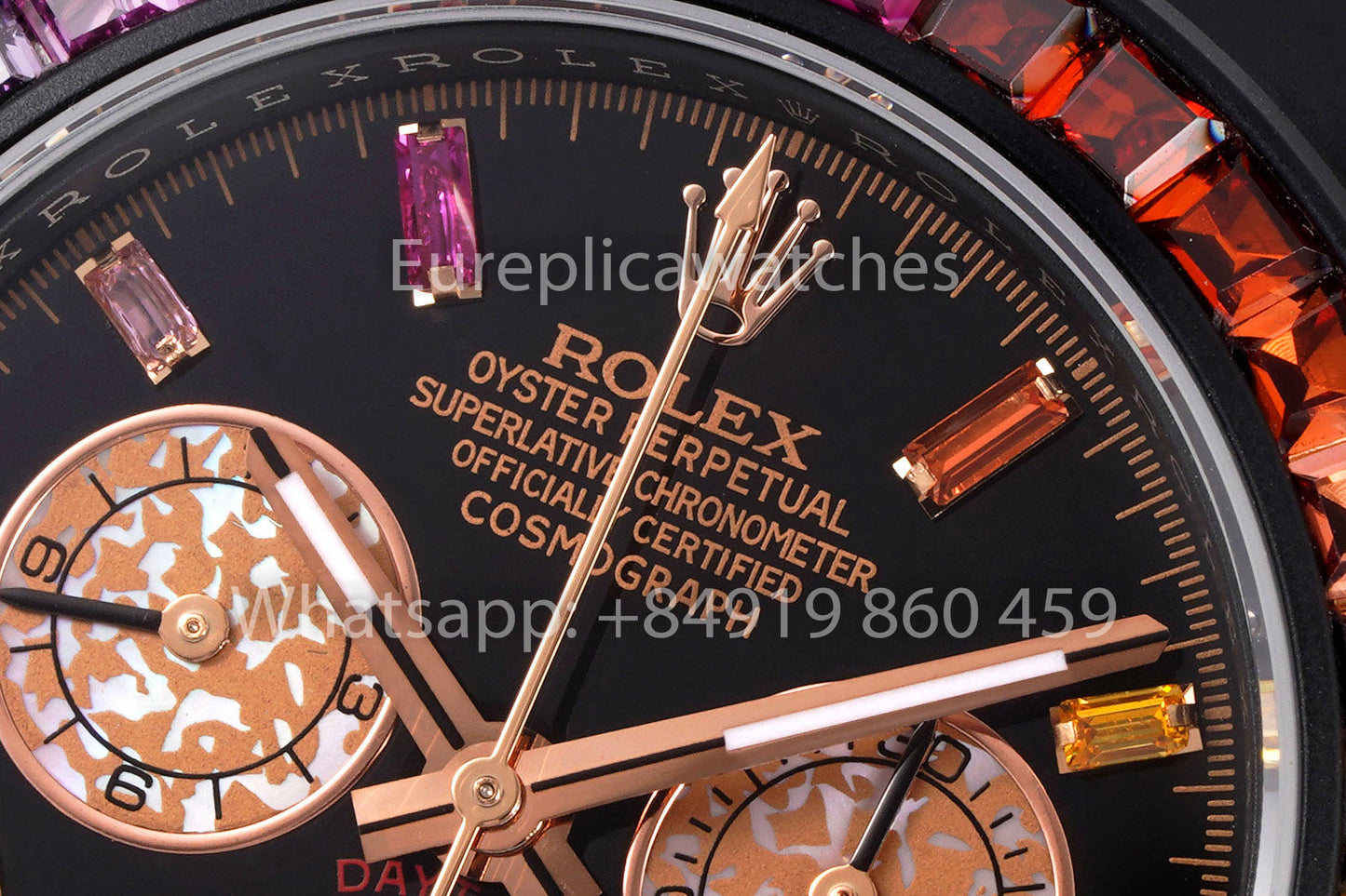 Rolex Daytona Blacken Raibow 1:1 Melhor Clone acciaio inossidabile cinturino