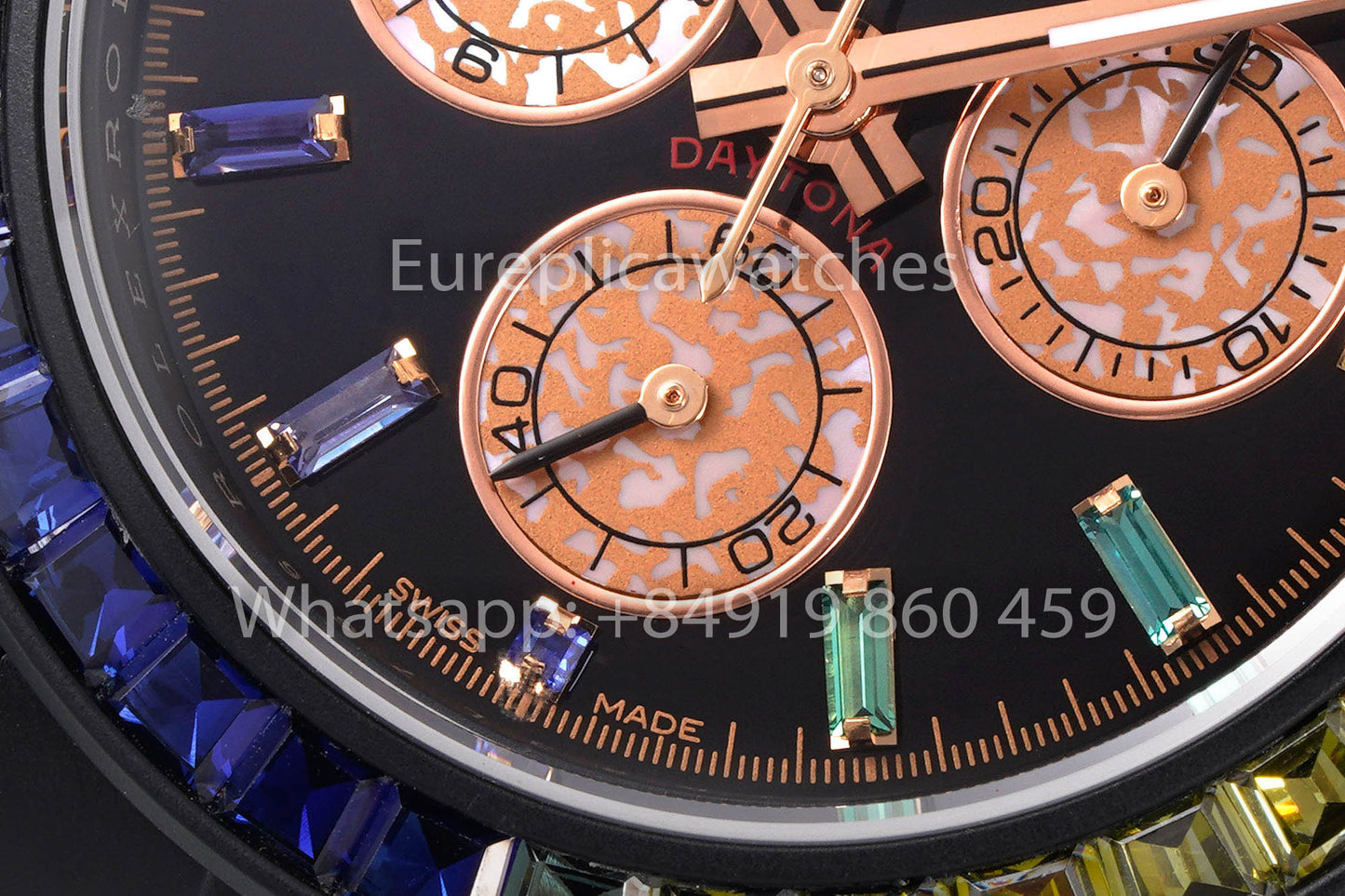 Rolex Daytona Blacken Raibow 1:1 Melhor Clone acciaio inossidabile cinturino