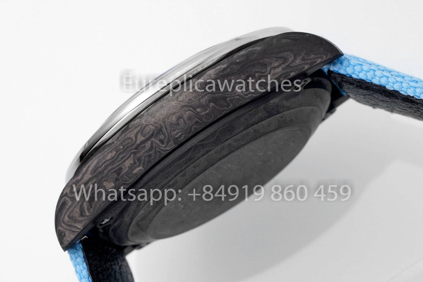 Rolex Daytona Carbonio Cassa Rainbow Blu 1:1 Melhor Clone Diw Velcro Cinturino Personalizado