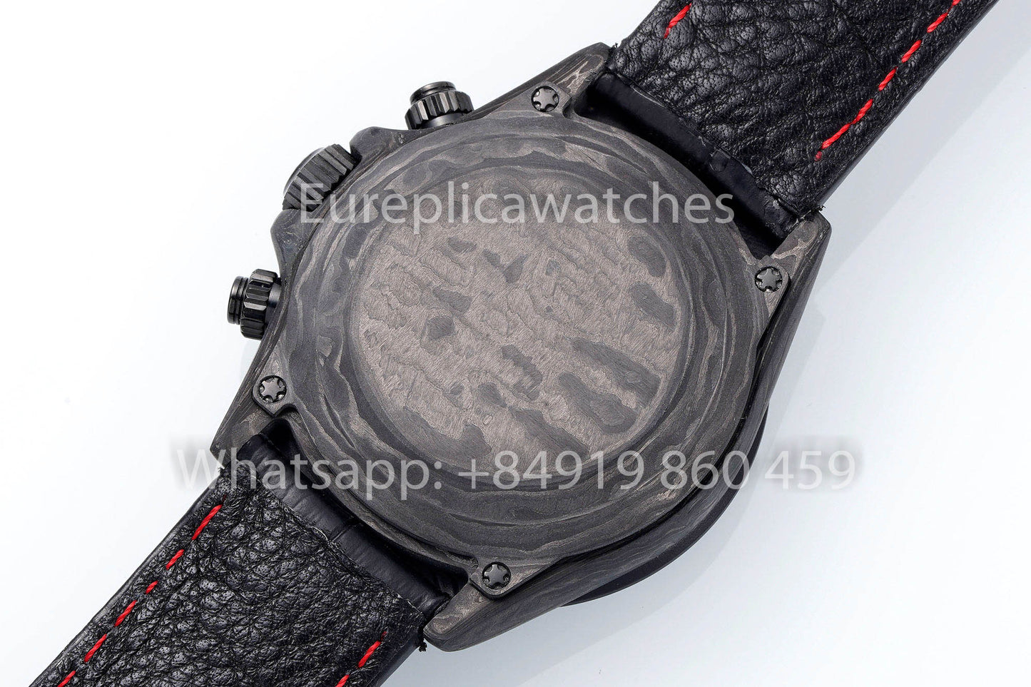 Rolex Daytona Carbonio Cassa Rainbow Nero 1:1 Melhor Clone Diw Custom Pelle cinturino