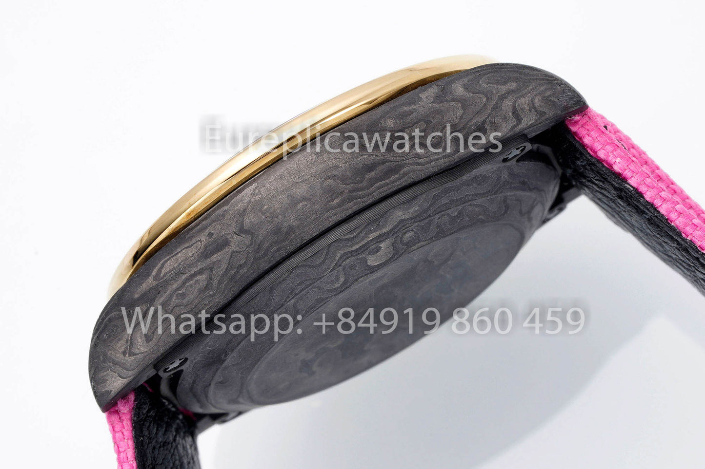 Rolex Daytona Carbonio Cassa Pink quadrante 1:1 Best Clone Diw Custom Velcro cinturino