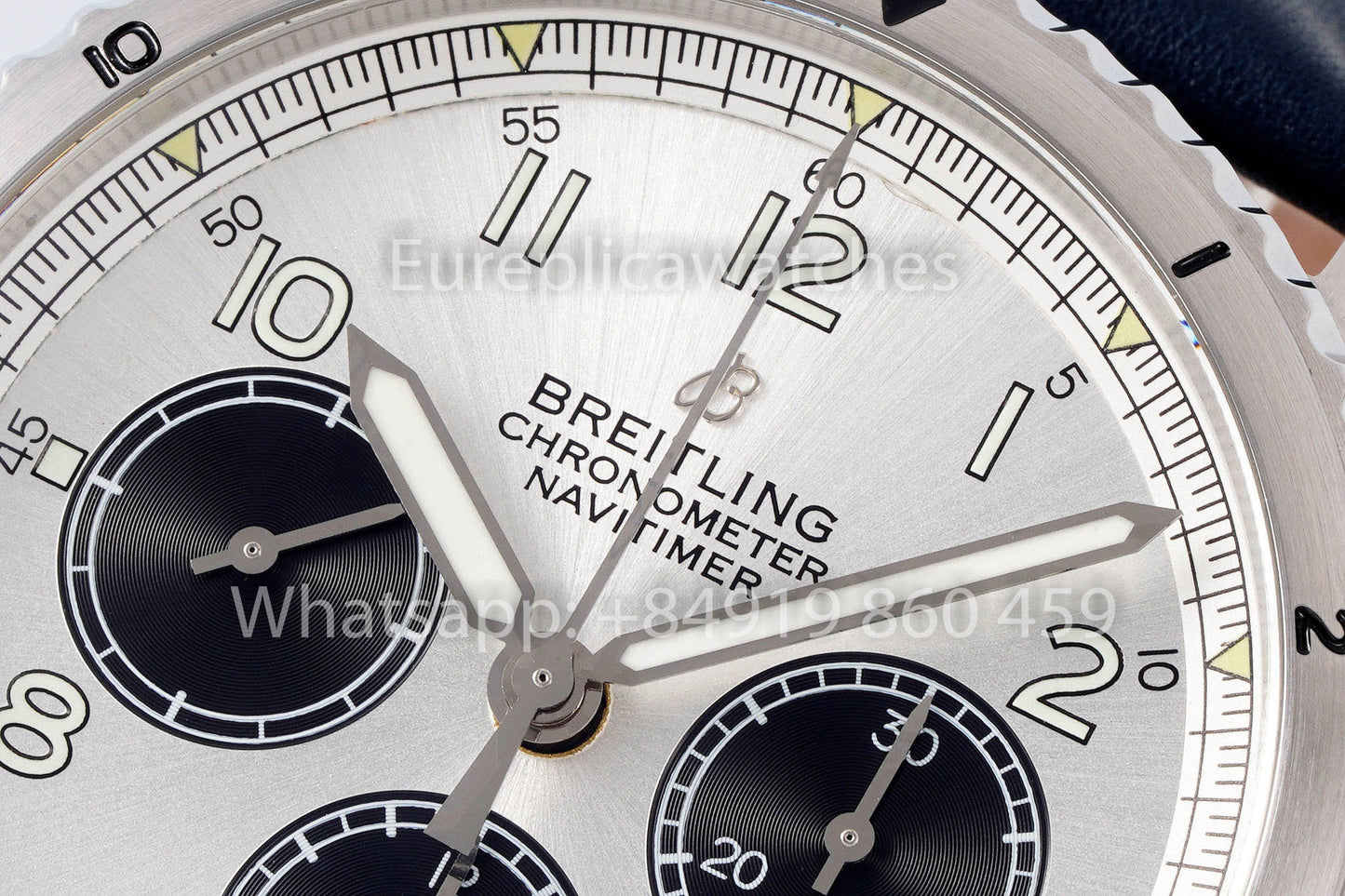 Breitling Aviator AB01194A1B1X1 quadrante bianco Blu cinturino 1:1 Best Clone EF Fabbrica