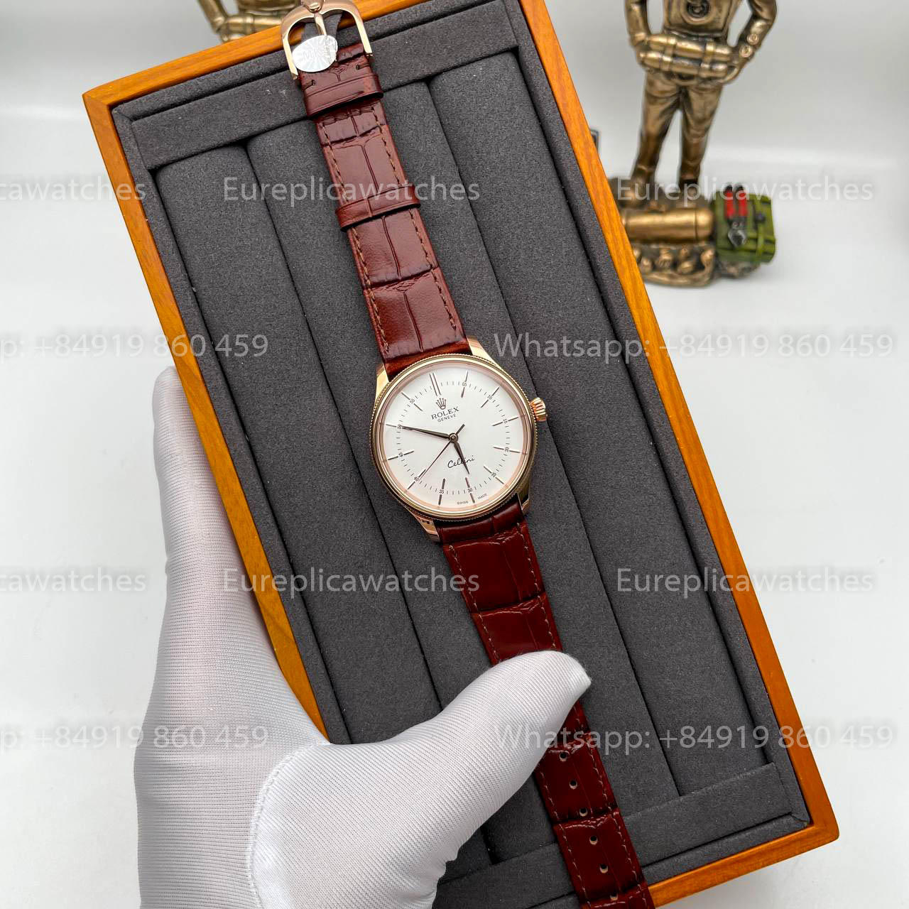 Rolex Cellini 50505 MKS Fabbrica 1:1 Best Edition Swiss ETA3132 White Dial