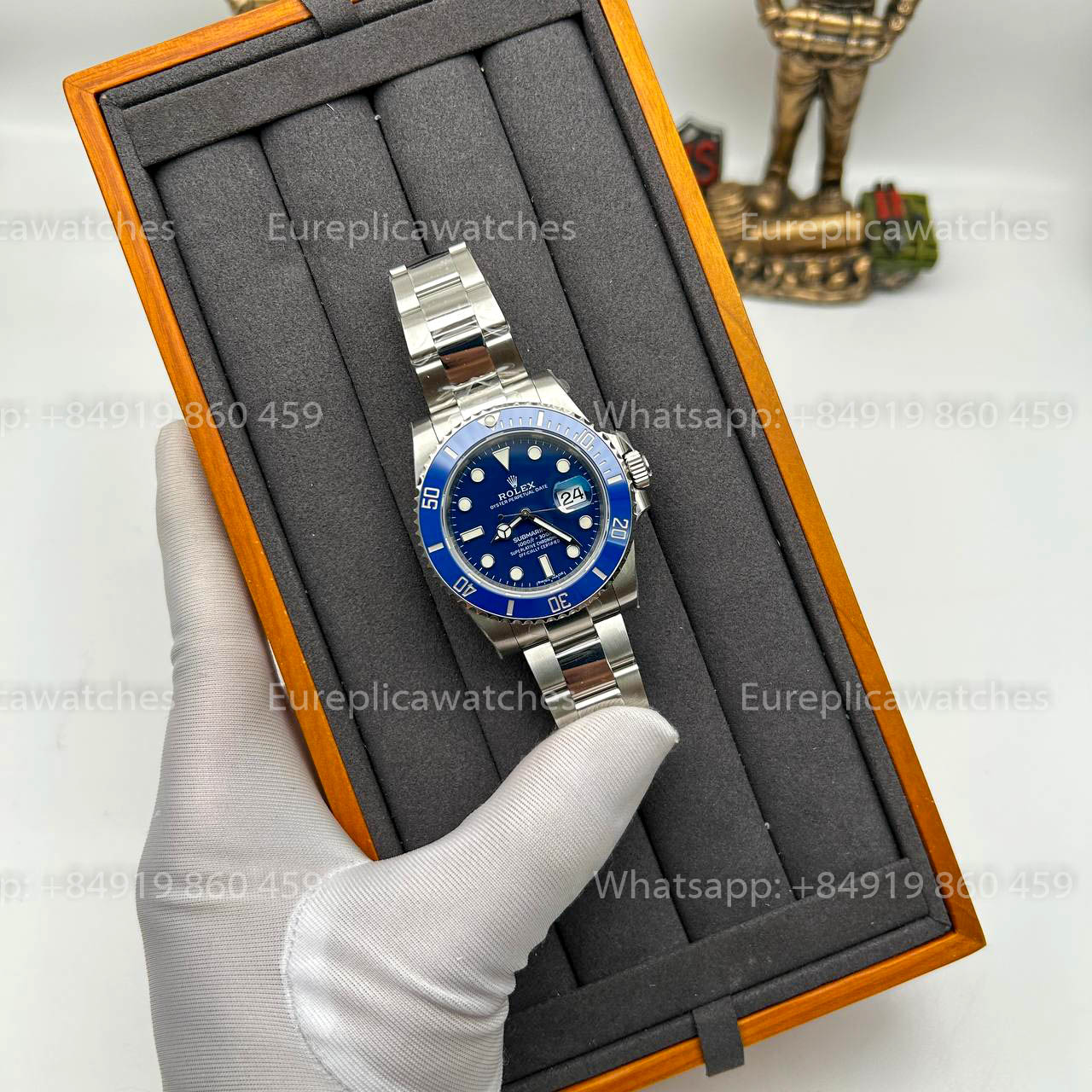 Rolex Submariner 116619LB-97209 3135 movimento VS Fabbrica quadrante blu