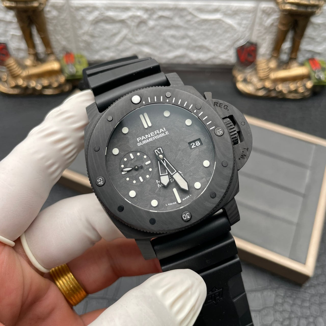 Panerai Submersible PAM00979 1:1 edizione migliore VS Fabbrica Turquoise quadrante Swiss P.9010