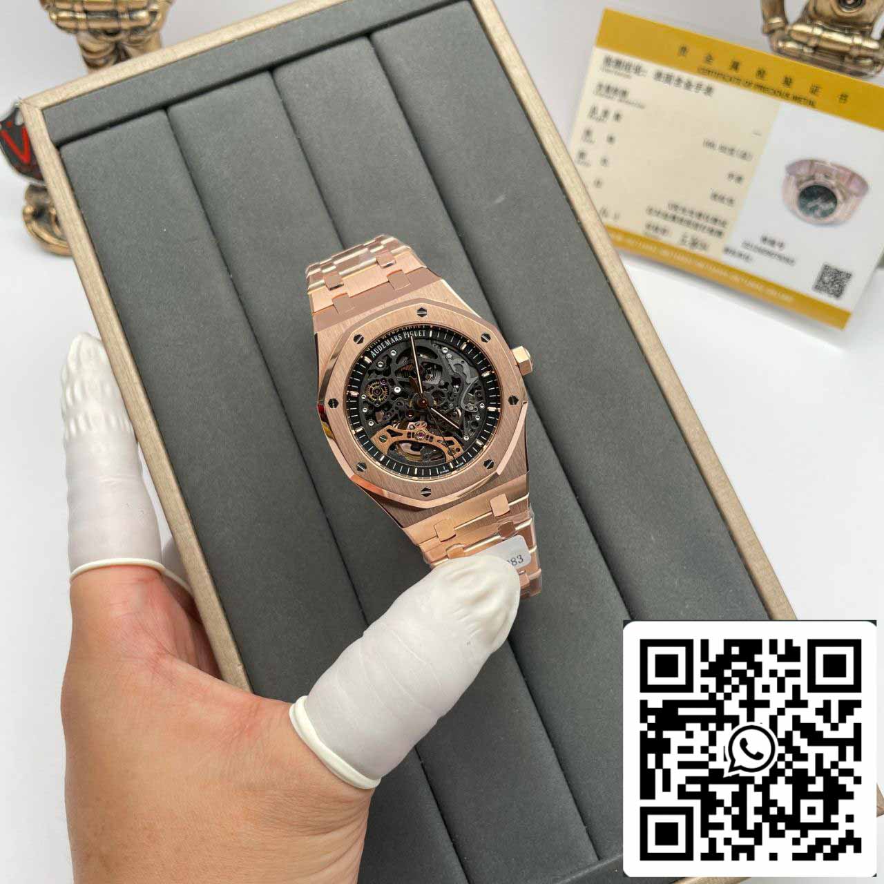 Audemars Piguet Royal Oak 15407OR.OO.1220OR.01 Best 1:1 Edizione 18k Rosegold wrapped