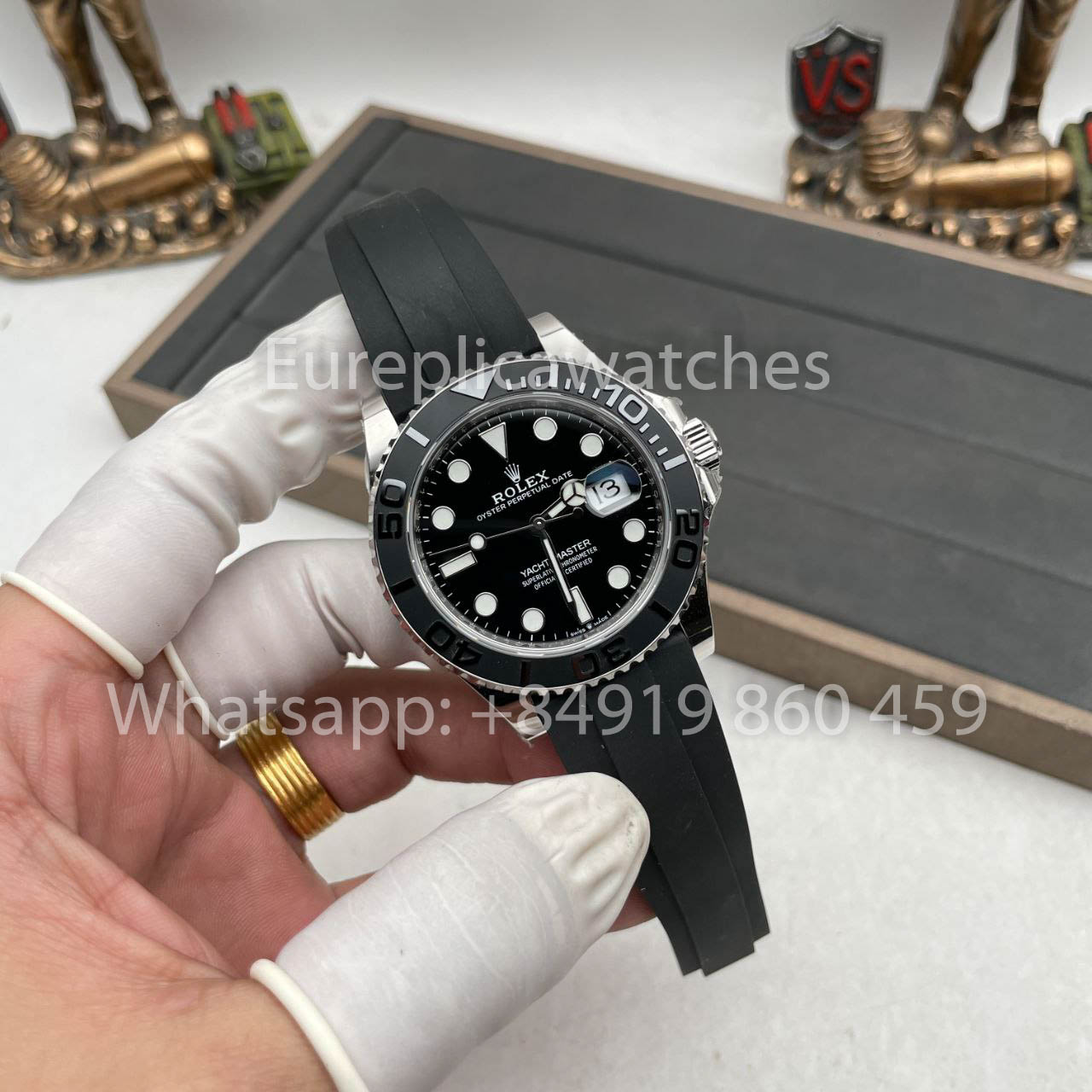 Rolex Yacht-Master 42 quadrante nero M226659-0003 1:1 edizione migliore AR Fabbrica Counterweight Versione