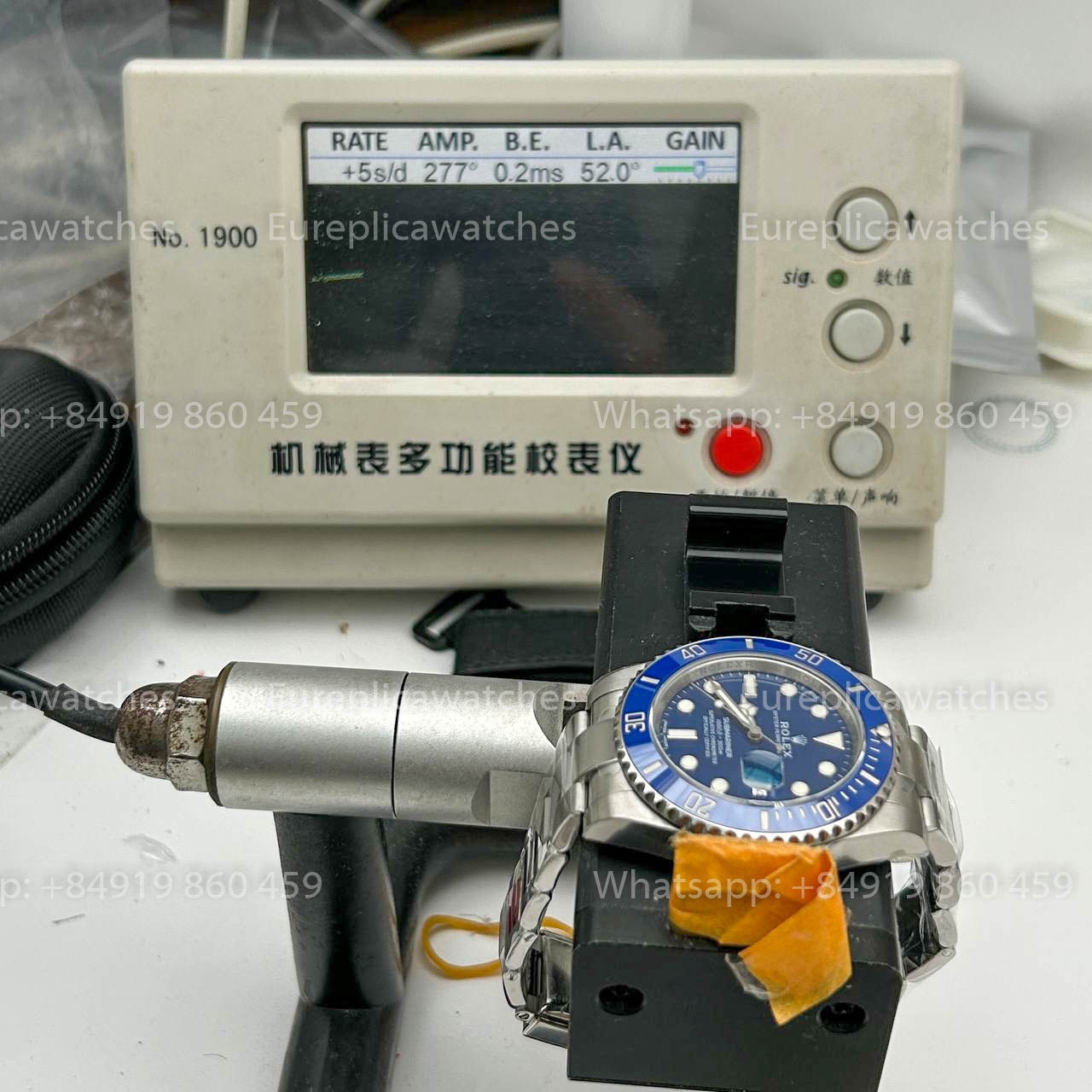Rolex Submariner 116619LB-97209 3135 movimento VS Fabbrica quadrante blu