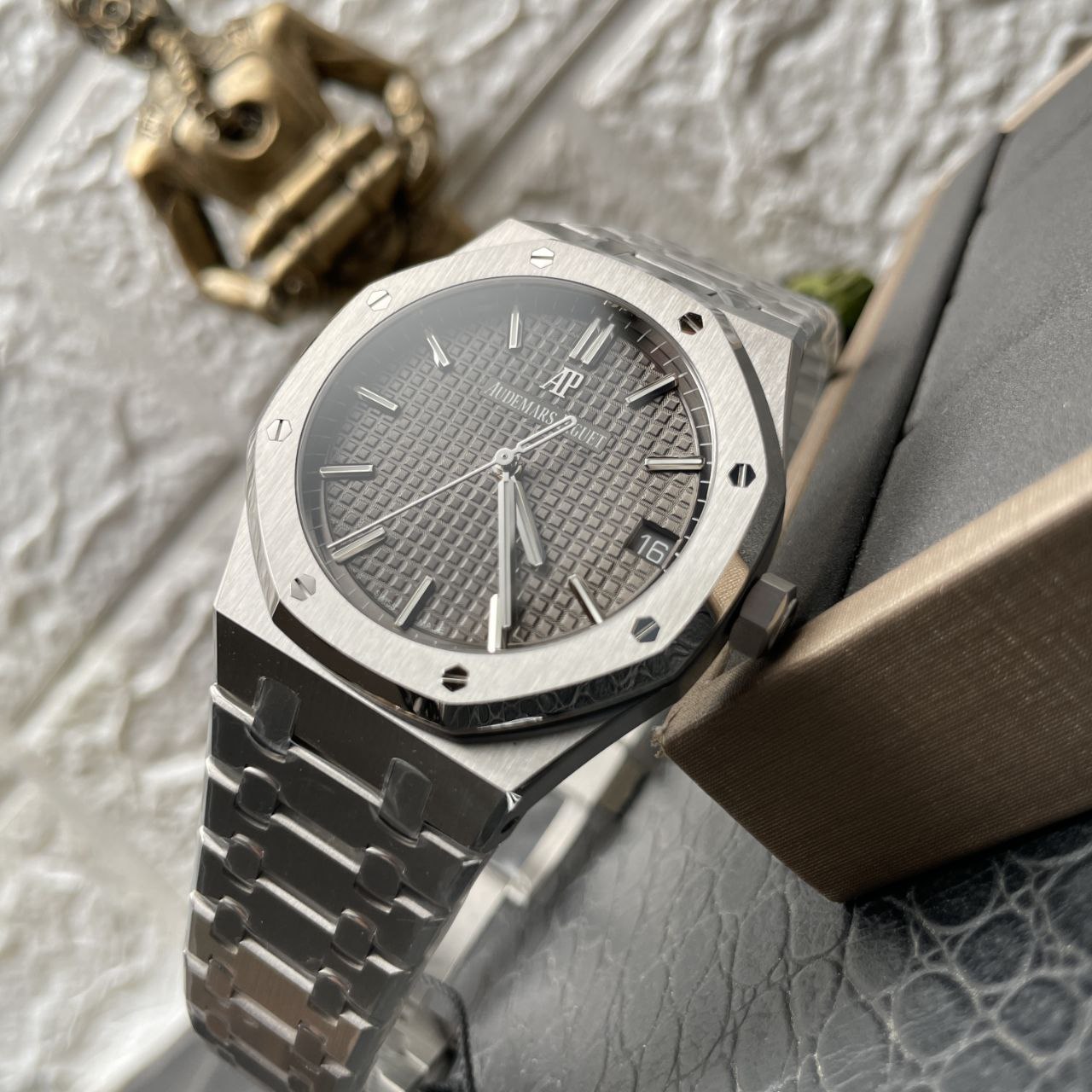Audemars Piguet Royal Oak 15500ST.OO.1220ST.02 1:1 Best Edition ZF Fabbrica V2 Version Gray Dial