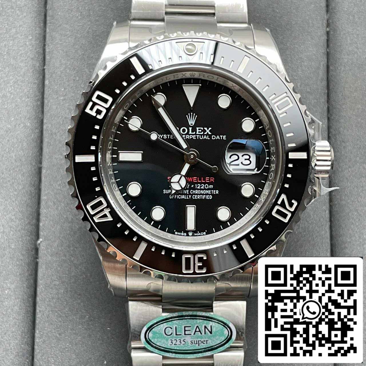 Rolex Sea Dweller M126600-0002 1:1 edizione migliore Clean Fabbrica quadrante nero