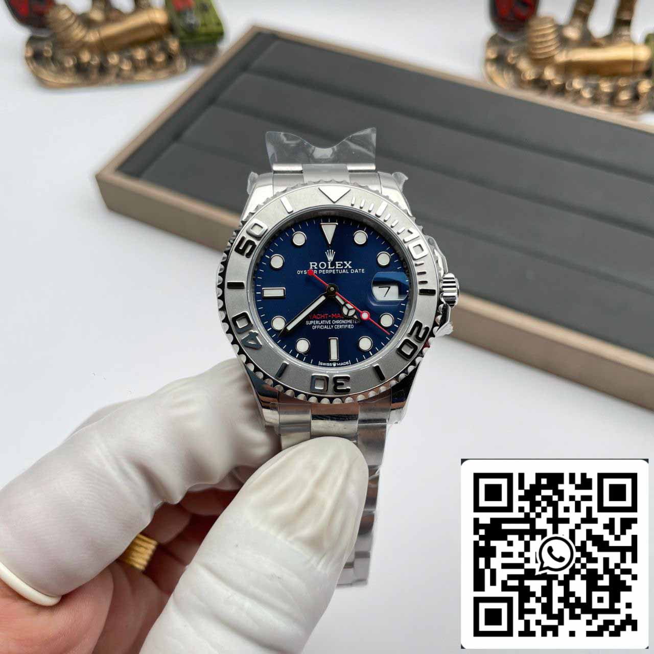 Rolex Yacht Master 268622 1:1 edizione migliore AR Fabbrica quadrante blu
