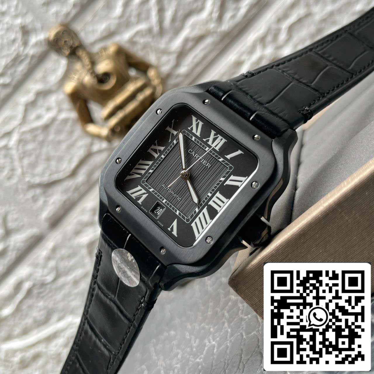 Cartier De Santos WSSA0039 Pelle cinturino BV Fabbrica 1:1 edizione migliore 9019 movimento
