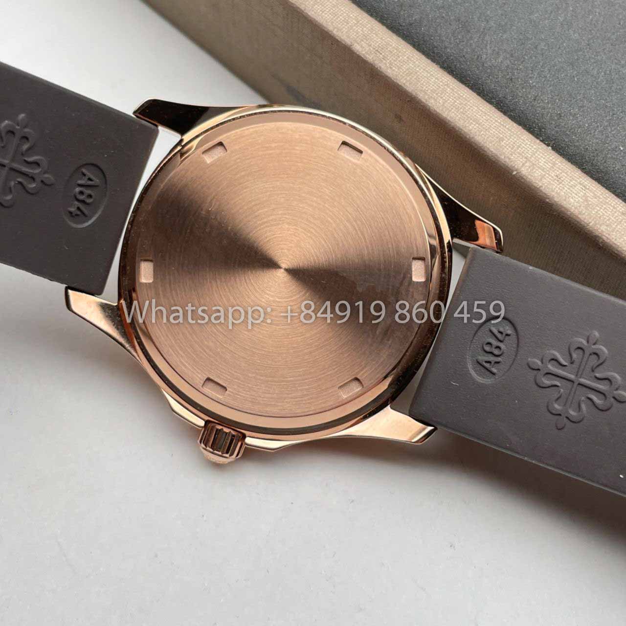Patek Philippe Aquanaut 5067A Quartz movimento 1:1 Best Edition PPF Fabbrica Rose Gold Brown Dial