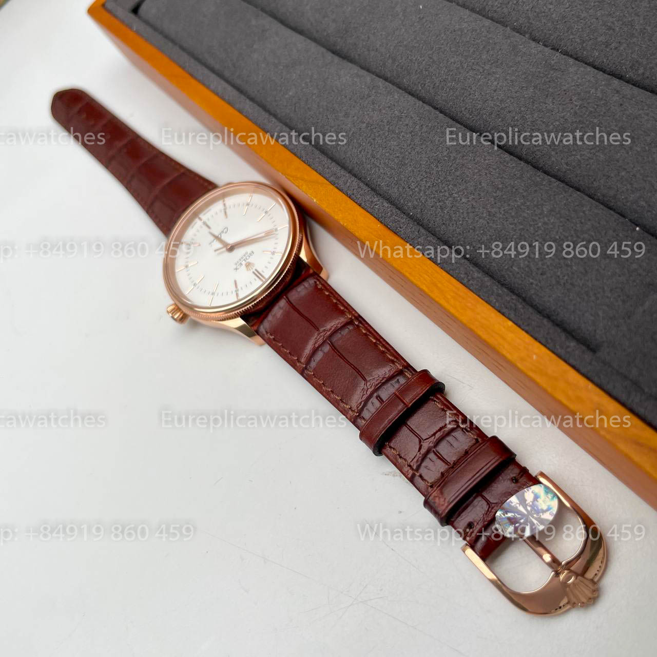 Rolex Cellini 50505 MKS Fabbrica 1:1 Best Edition Swiss ETA3132 White Dial