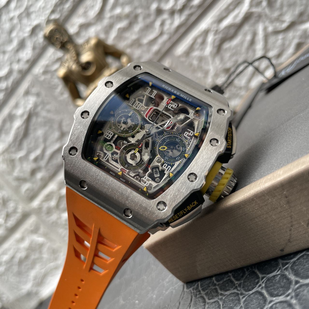 Richard Mille RM11-03 1:1 Best Edition KV Fabbrica Orange cinturino
