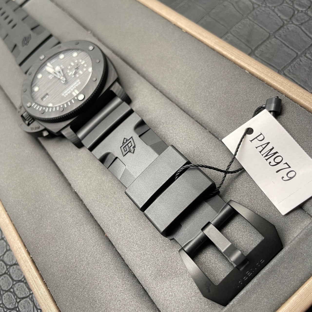 Panerai Submersible PAM00979 1:1 edizione migliore VS Fabbrica Turquoise quadrante Swiss P.9010