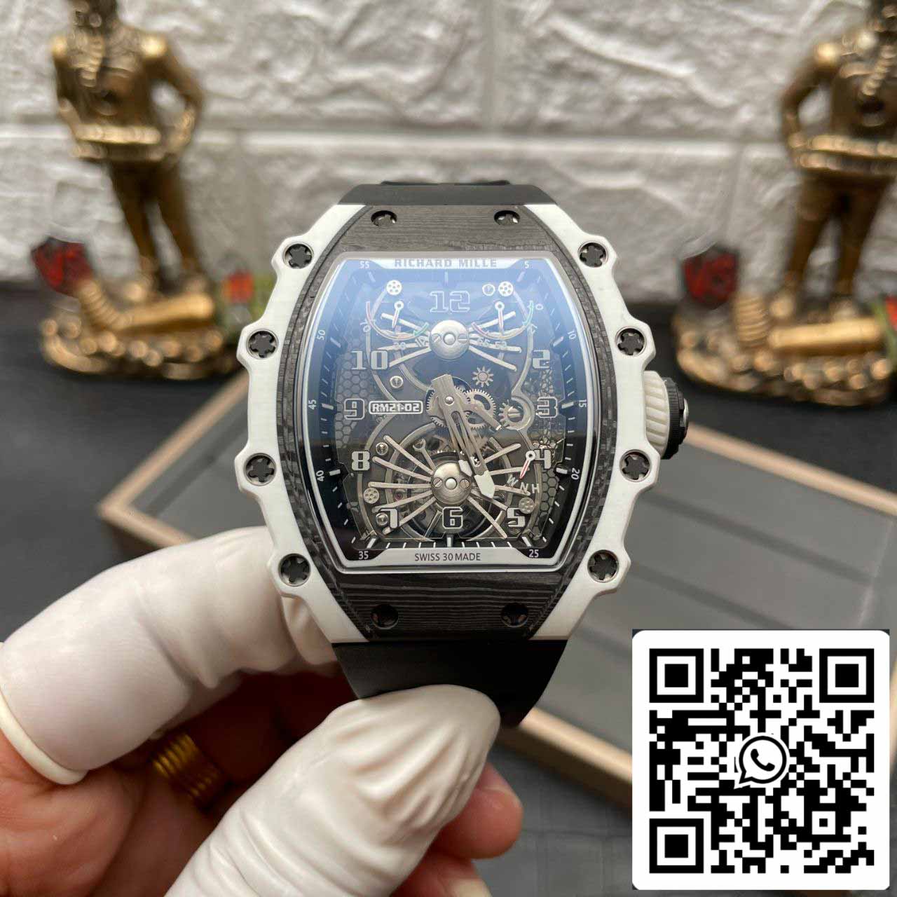Richard Mille RM21-02 1:1 Best Edition RM Fabbrica Tourbillon Carbon case