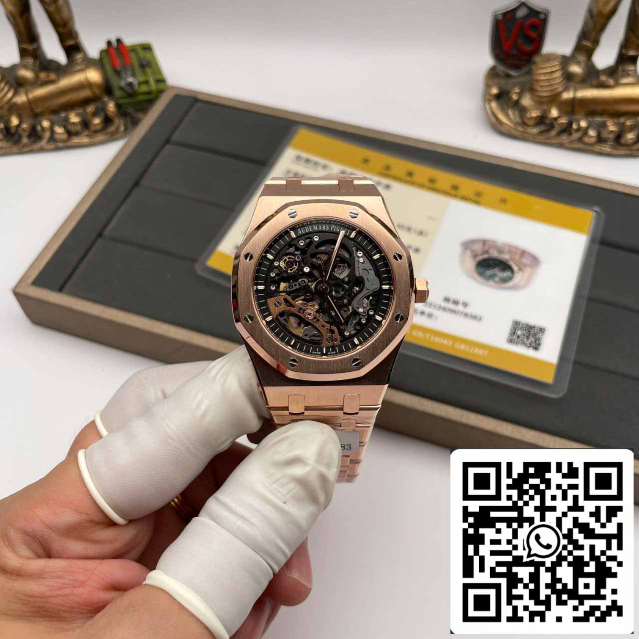 Audemars Piguet Royal Oak 15407OR.OO.1220OR.01 Best 1:1 Edizione 18k Rosegold wrapped