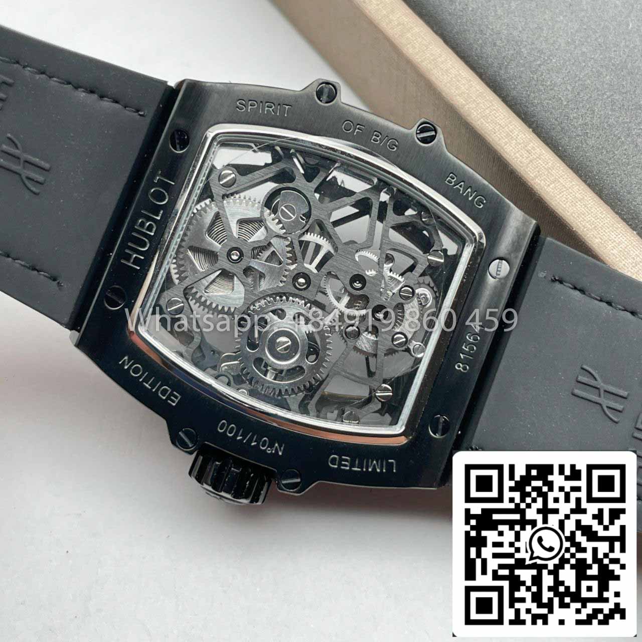replica Hublot Masterpiece Tourbillon 906.ND.0129.VR.AES12 1:1 Best Edition Black PVD Swiss HUB 9006