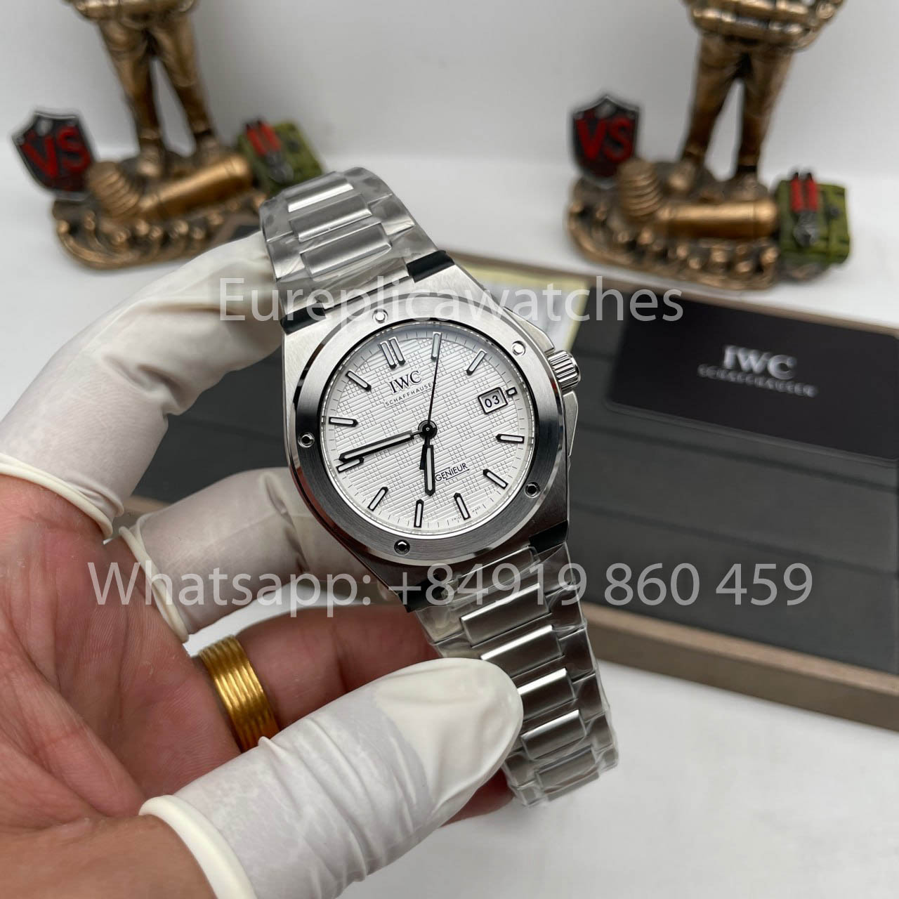 IWC Ingenieur Automatic IW328902 Watch 40mm 1:1 Best Clone V7 Fabbrica White Dial