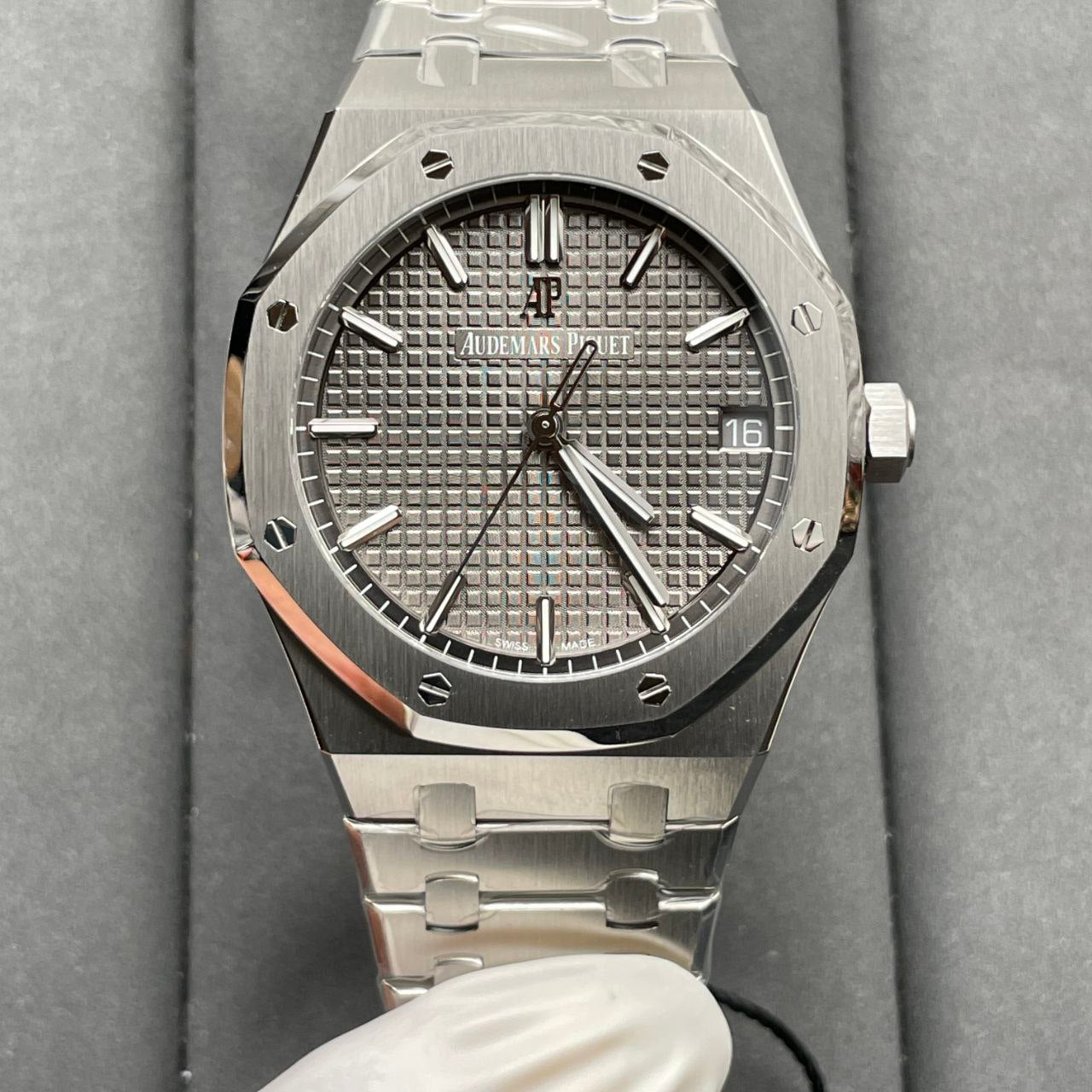 Audemars Piguet Royal Oak 15500ST.OO.1220ST.02 1:1 Best Edition ZF Fabbrica V2 Version Gray Dial