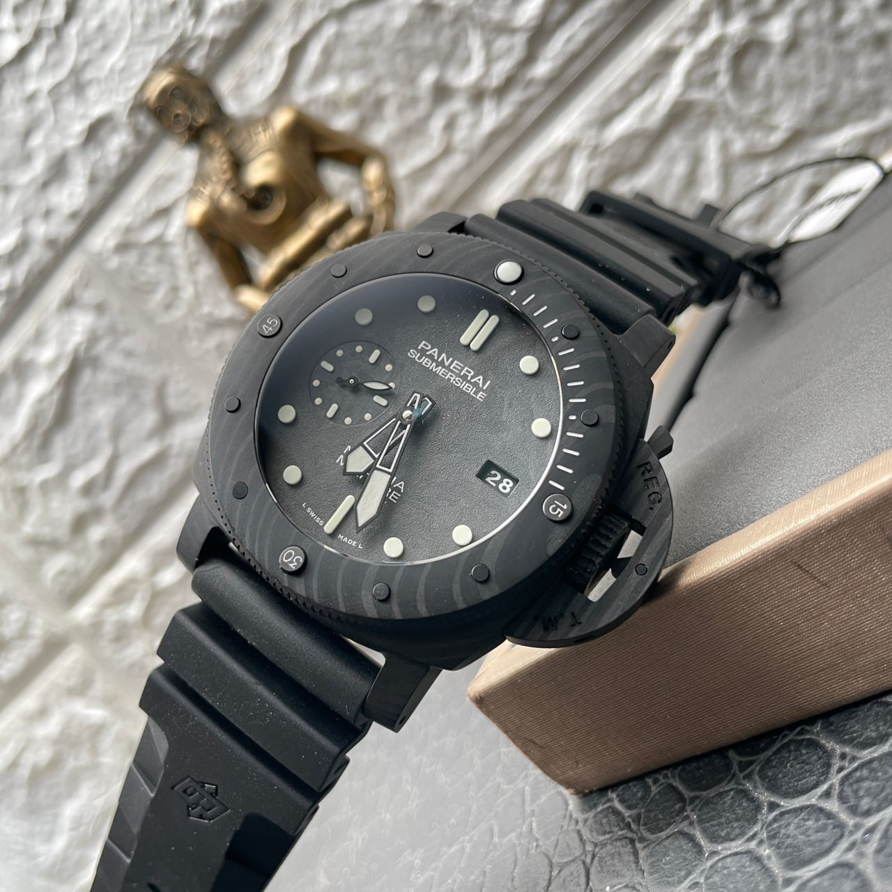 Panerai Submersible PAM00979 1:1 edizione migliore VS Fabbrica Turquoise quadrante Swiss P.9010