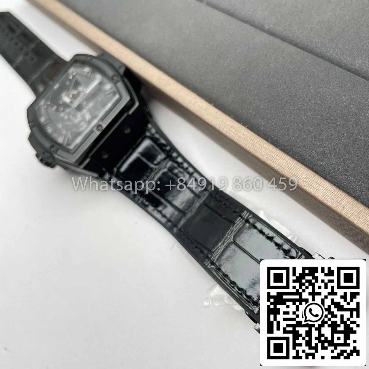 replica Hublot Masterpiece Tourbillon 906.ND.0129.VR.AES12 1:1 Best Edition Black PVD Swiss HUB 9006