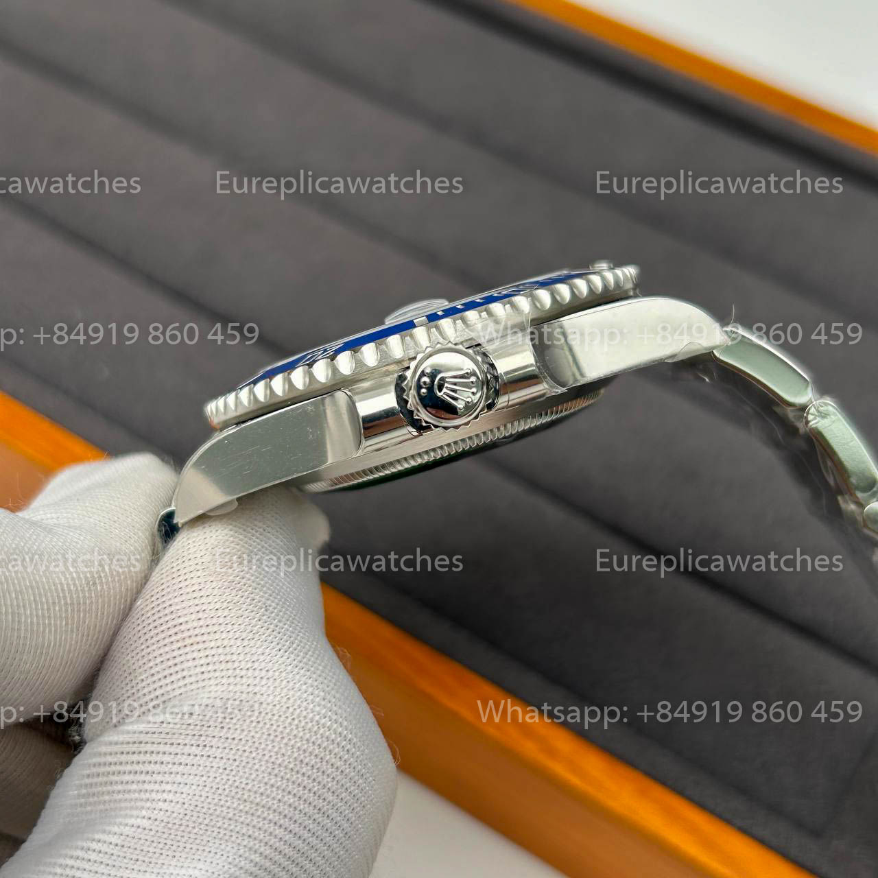 Rolex Submariner 116619LB-97209 3135 movimento VS Fabbrica quadrante blu