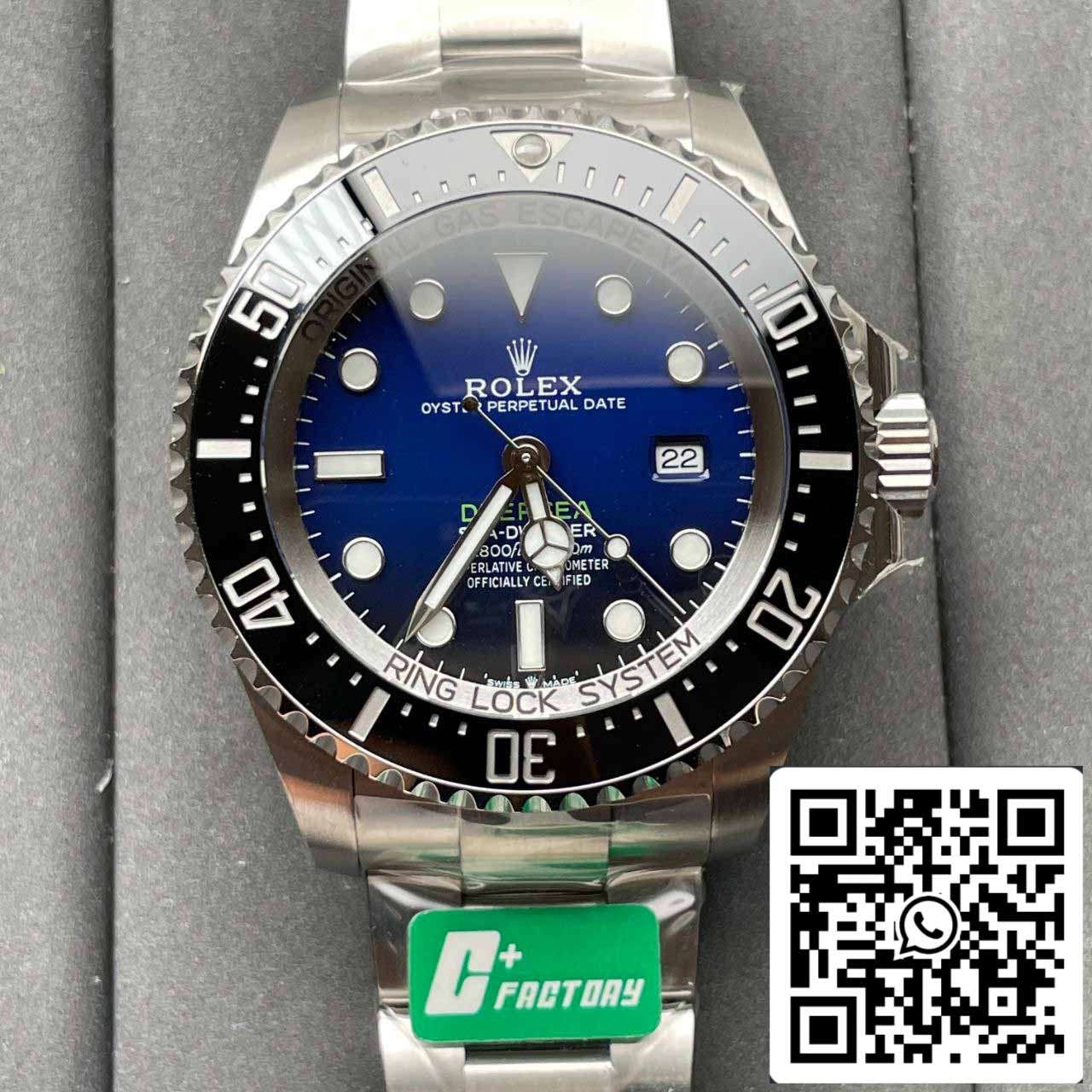 Rolex Sea-Dweller Deepsea M126660-0002 1:1 edizione migliore C+ Fabbrica quadrante blu