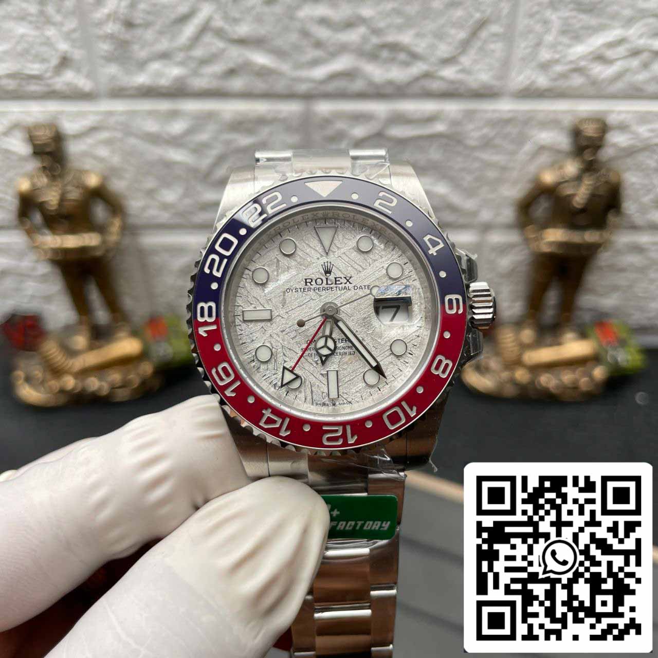 Rolex GMT Master II M126719blro-0002 1:1 edizione migliore C+ Fabbrica quadrante in meteorite