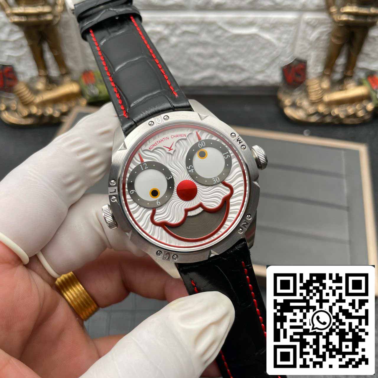 Konstantin Chaykin Joker K07 White Dial Red cinturino 1:1 Best Edition TW Fabbrica V3s Version