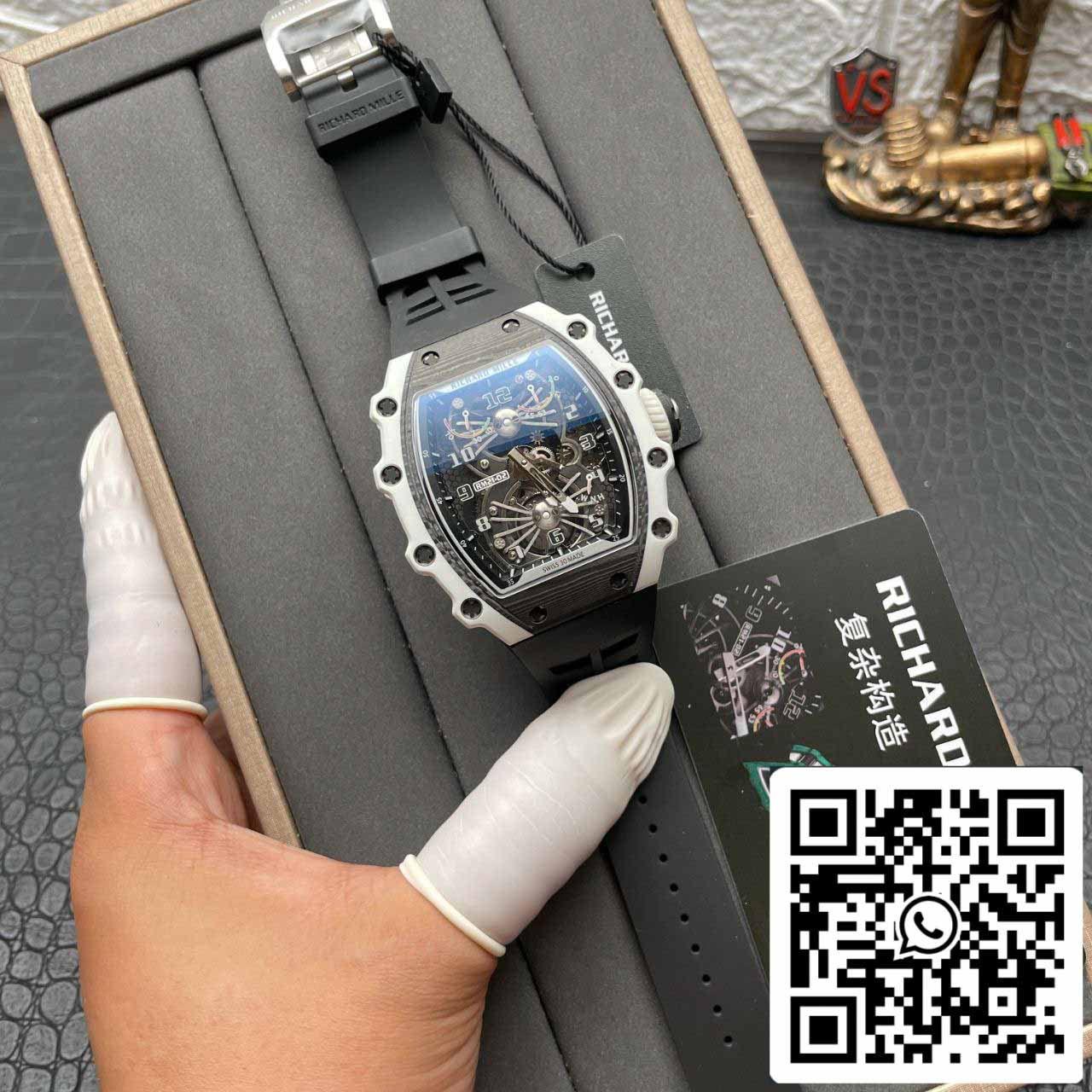 Richard Mille RM21-02 1:1 Best Edition RM Fabbrica Tourbillon Carbon case