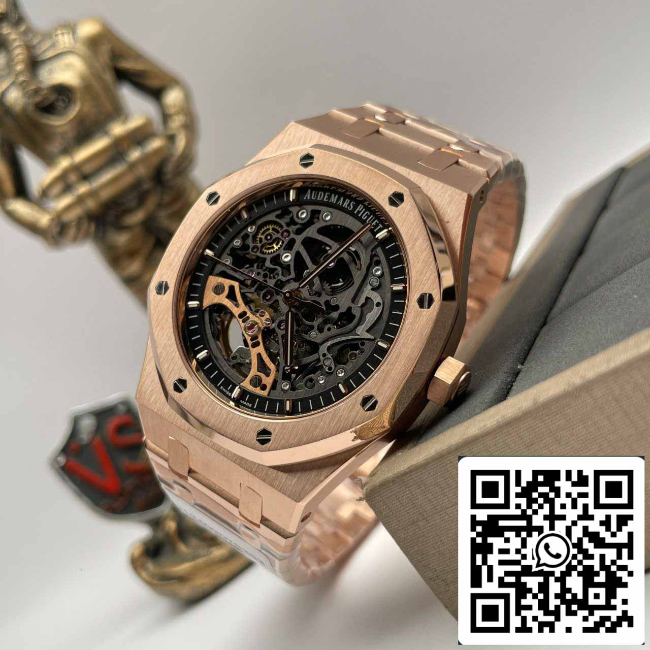 Audemars Piguet Royal Oak 15407OR.OO.1220OR.01 Best 1:1 Edizione 18k Rosegold wrapped