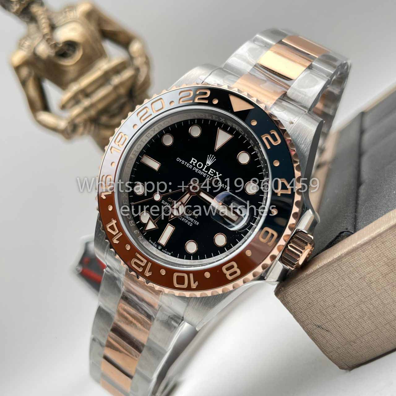 Rolex GMT Master II M126711chnr-0002 1:1 edizione migliore C+ Fabbrica Rosa Oro