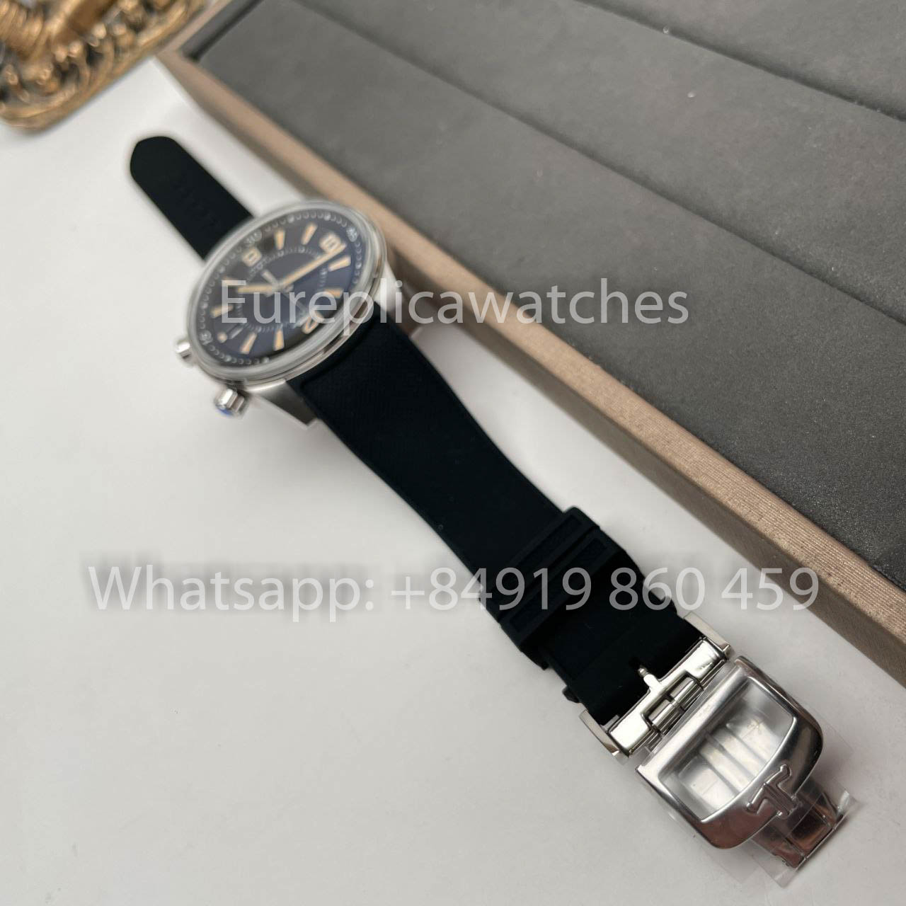 Jaeger Lecoultre Polaris Memovox 1:1 Best Clone BLS Fabbrica Black Dial