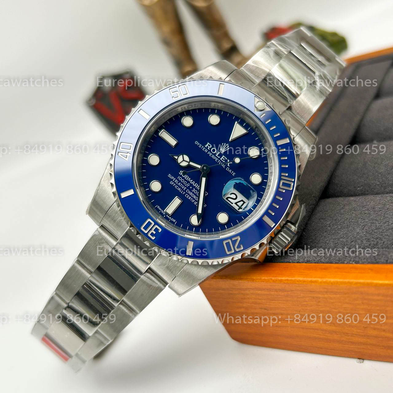Rolex Submariner 116619LB-97209 3135 movimento VS Fabbrica quadrante blu