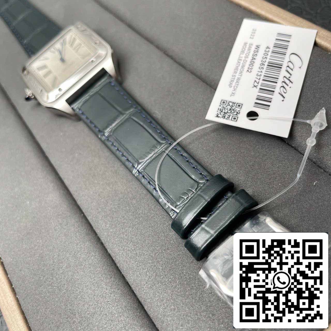 Cartier Santos Dumont WSSA0032 1:1 Mejor Edición F1 Fabbrica Esfera Plateada Suizo ETA430 MC