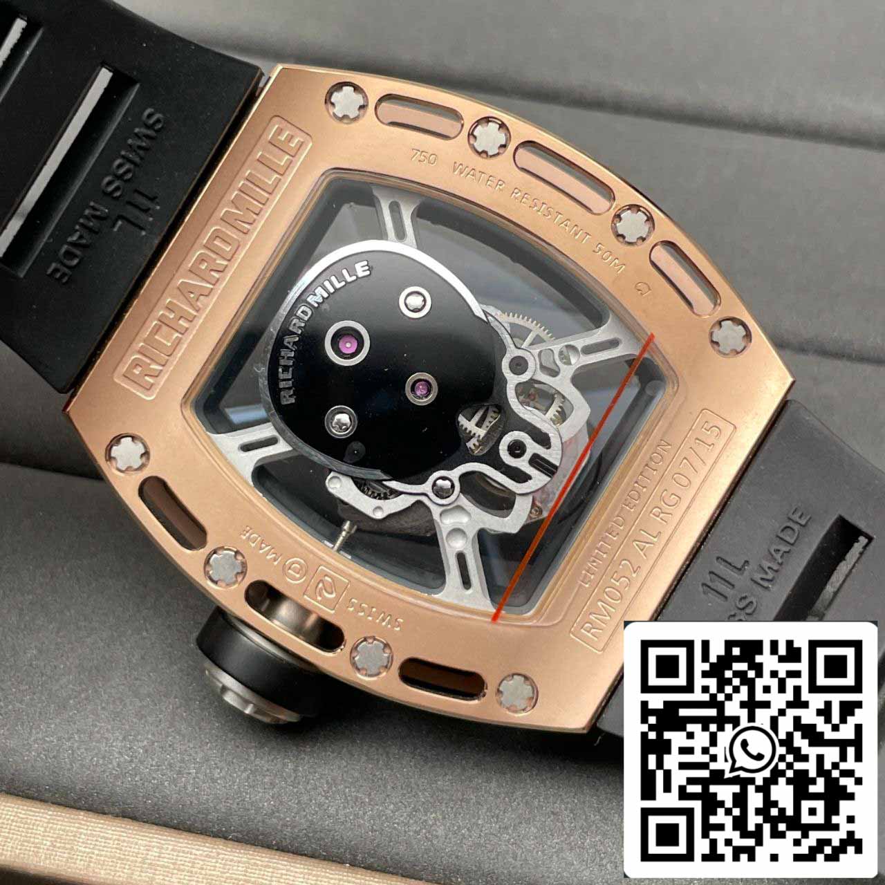 Richard Mille RM052 Tourbillon 1:1 edizione migliore EUR Fabbrica titanio Cassa
