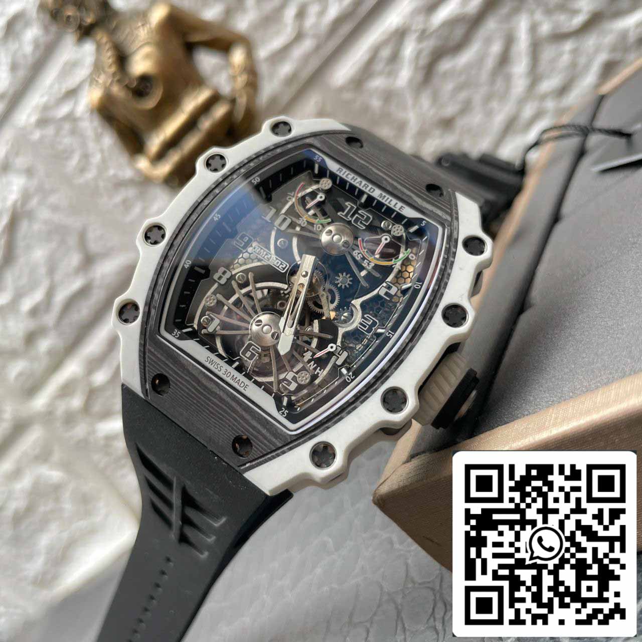 Richard Mille RM21-02 1:1 Best Edition RM Fabbrica Tourbillon Carbon case
