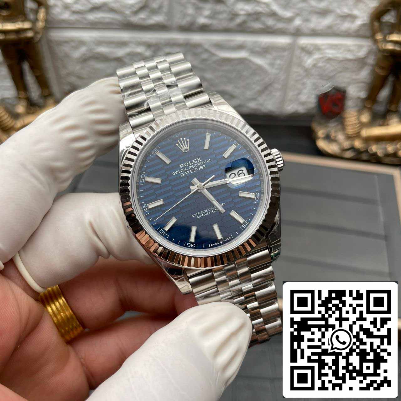 Rolex Datejust M126234-0017 36MM 1:1 edizione migliore VS Fabbrica quadrante blu
