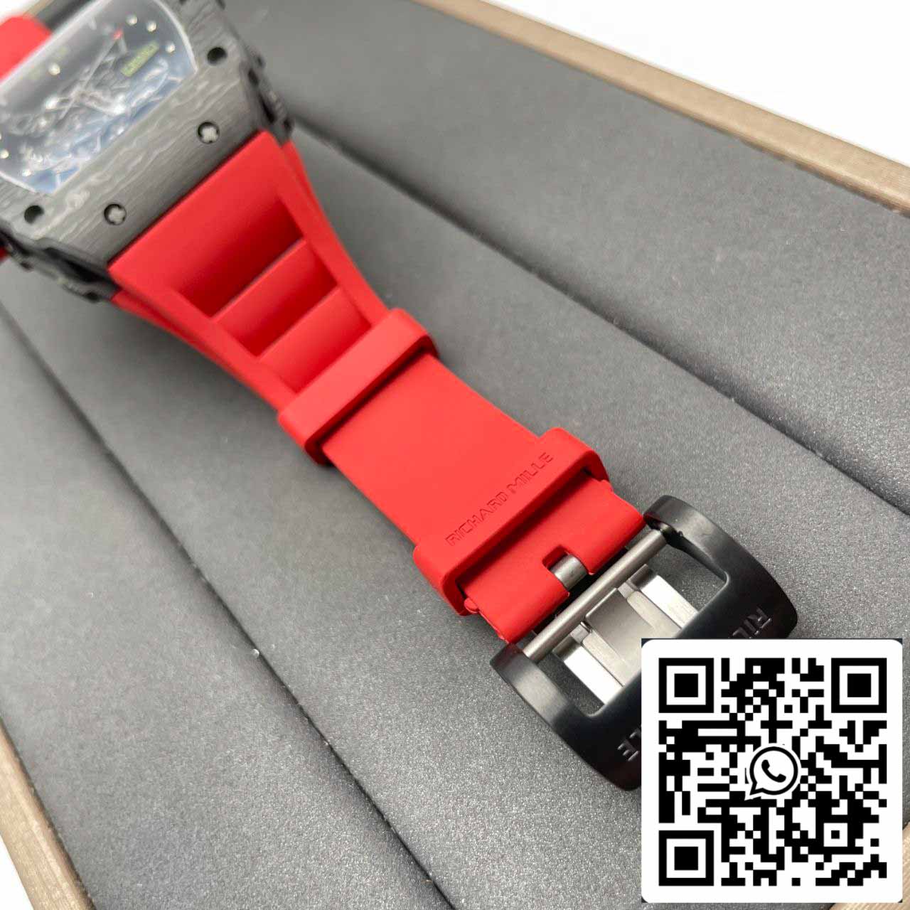 Richard Mille RM035-02 1:1 Best Edition T+ Fabbrica NTPT Carbon Case Red cinturino V4