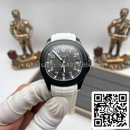 Patek Philippe Aquanaut PP5167 1:1 Melhor Edição ZF Fabbrica DLC Branco Cinturino