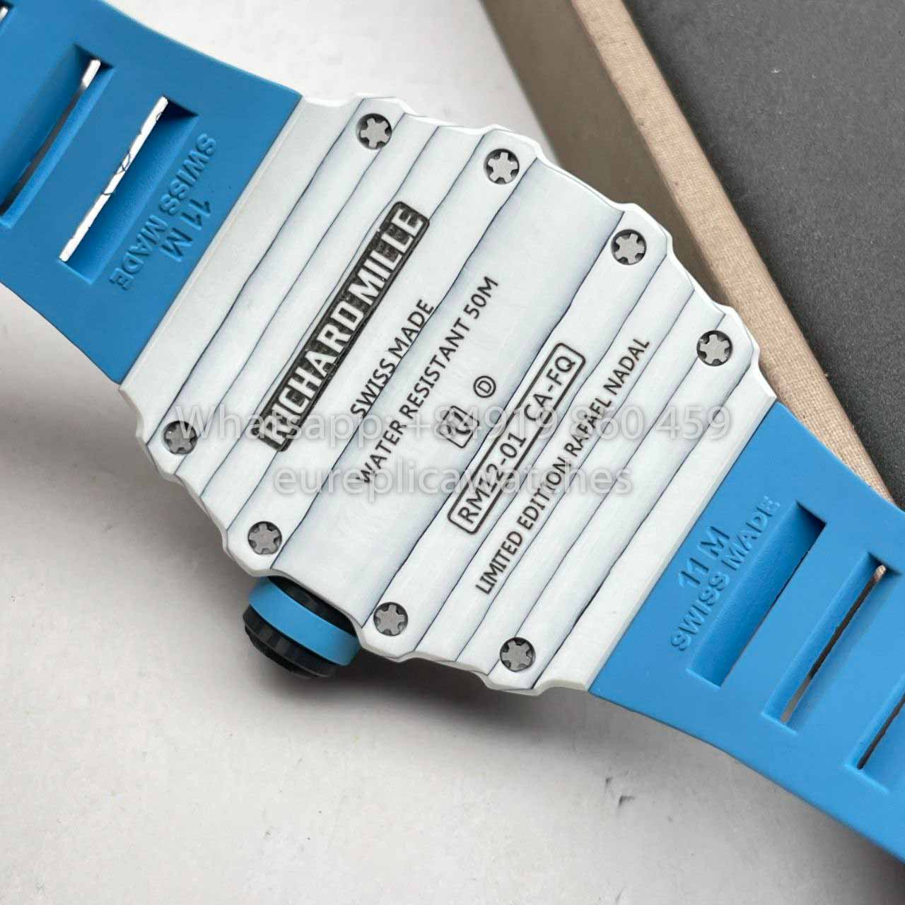 Richard Mille RM12-01 Tourbillon 1:1 Best Edition RM Fabbrica Blue cinturino