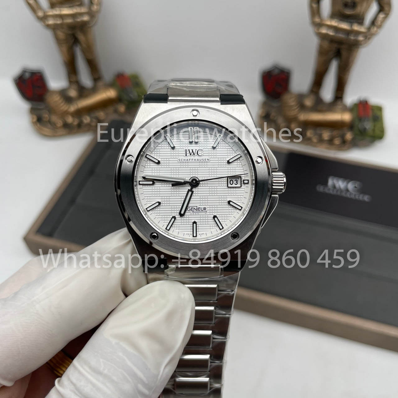 IWC Ingenieur Automatic IW328902 Watch 40mm 1:1 Best Clone V7 Fabbrica White Dial