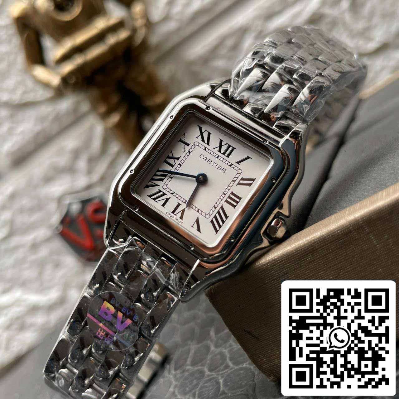 Panthere De Cartier WSPN0007 BV Fabbrica 1:1 edizione migliore Swiss Quartz 316L acciaio inossidabile bracciale