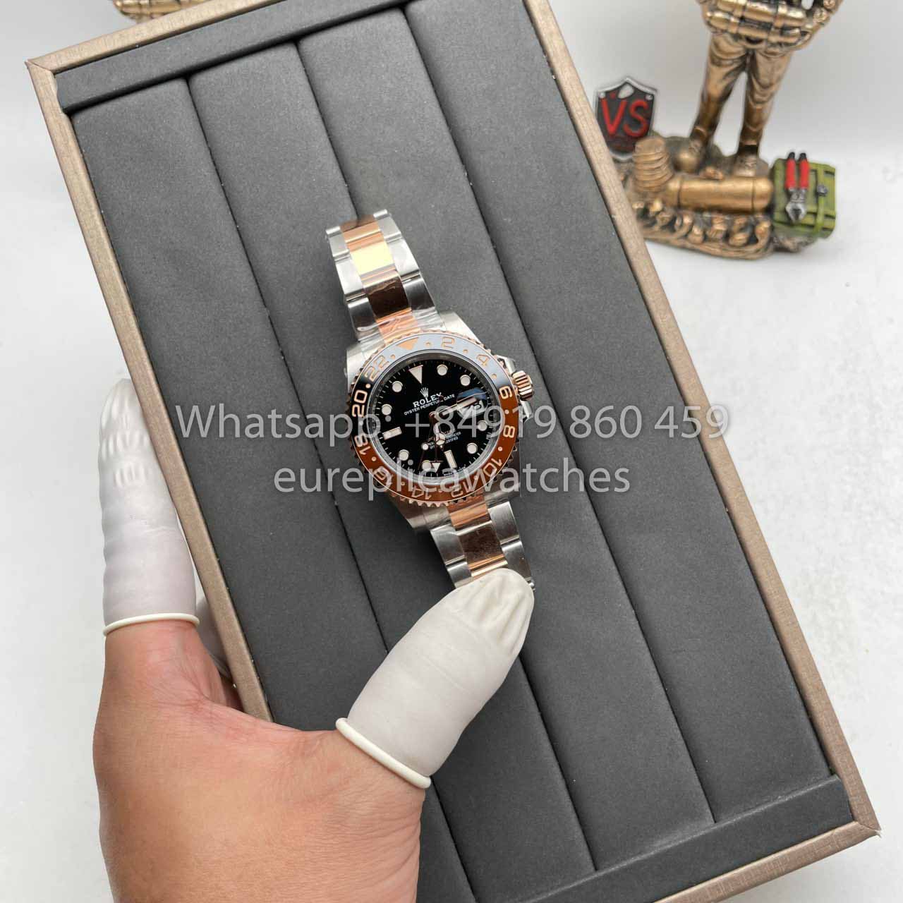 Rolex GMT Master II M126711chnr-0002 1:1 edizione migliore C+ Fabbrica Rosa Oro