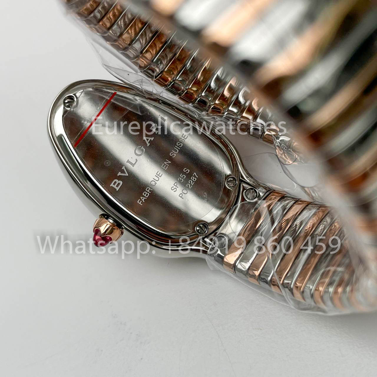 Bvlgari Serpenti 102680 1:1 Best Clone BV Fabbrica Diamond cuadrante nero